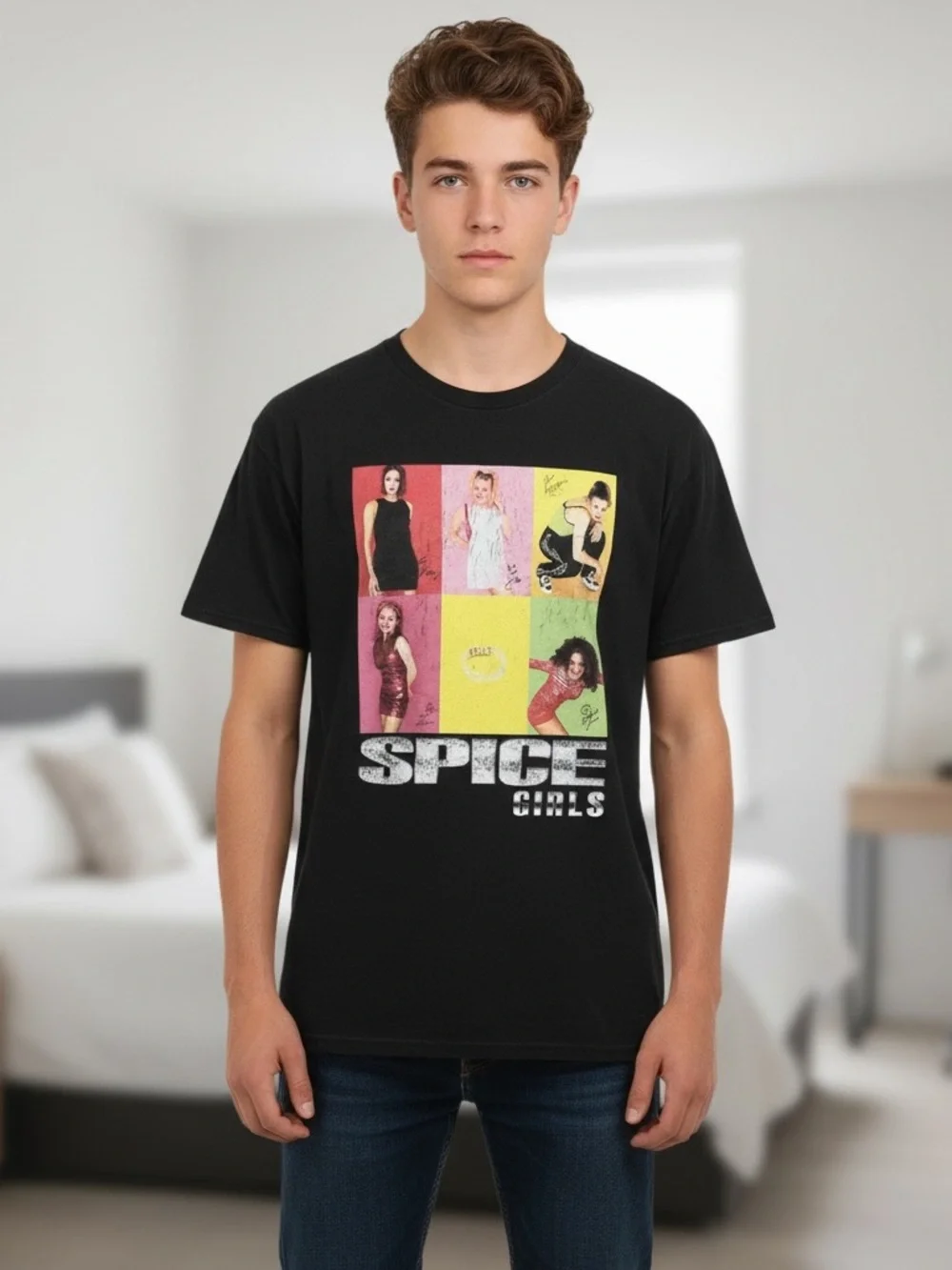 Spice Girls T Shirt S Black Official Bravado 2022 90s Pop Y2K Graphic Band Tee